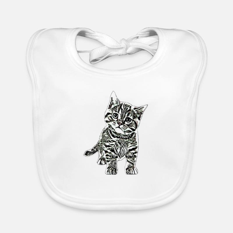 Chatons Bavoir bio Bébé