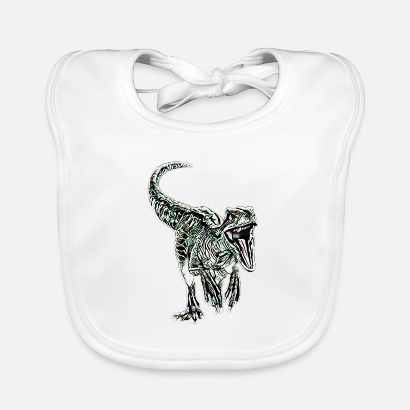 Velociraptor Organic Baby Bibs
