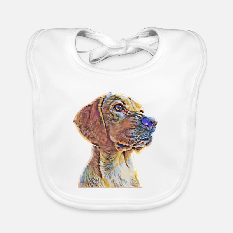 Labrador - Baby Bio-Lätzchen - Weiß