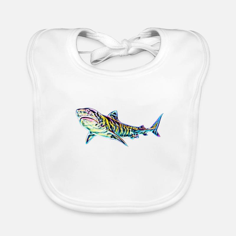 Requin tigre Bavoir bio Bébé