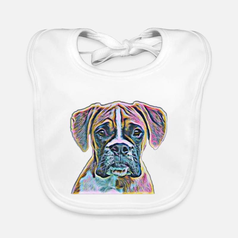 Chiens boxeurs Bavoir bio Bébé