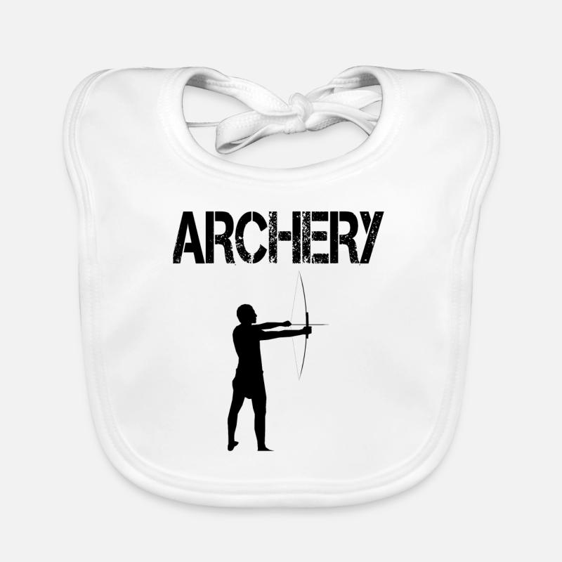 archery bogenschießen Baby Bio-Lätzchen