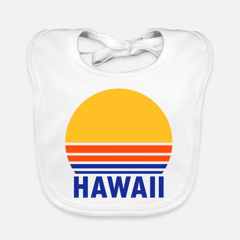 Hawaii (split sun) Organic Baby Bibs