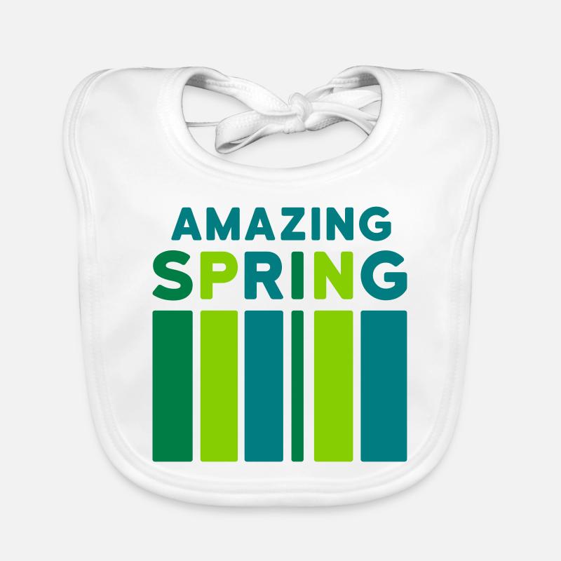 Amazing Spring (bar) Organic Baby Bibs
