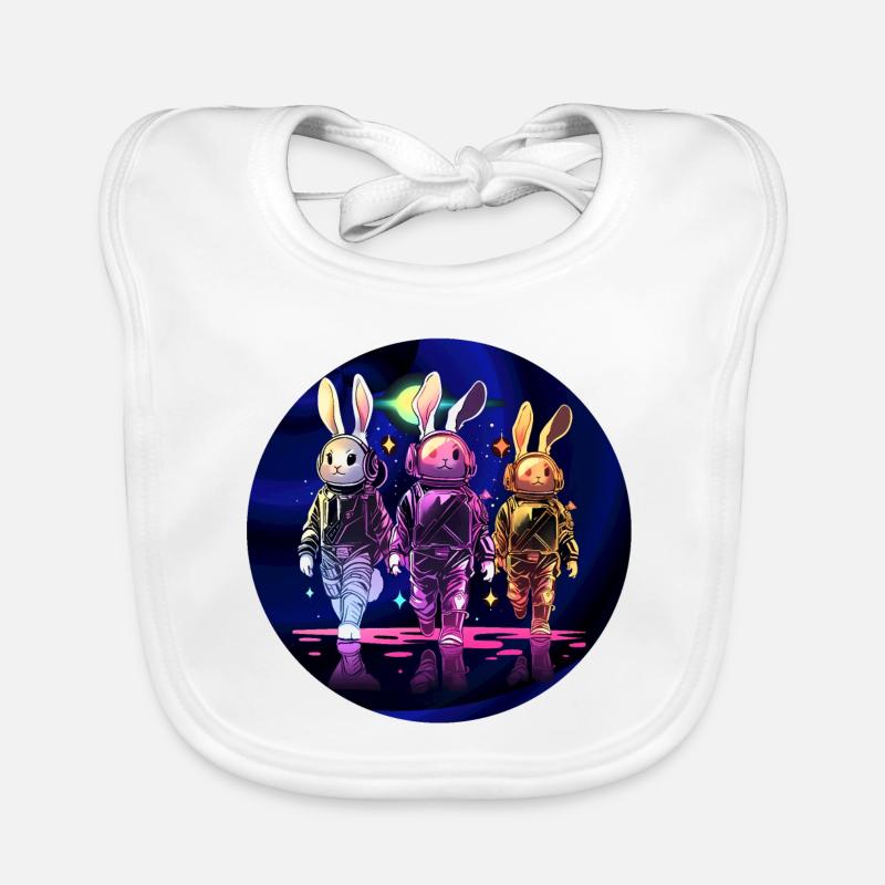 Lapins de l’espace Bavoir bio Bébé
