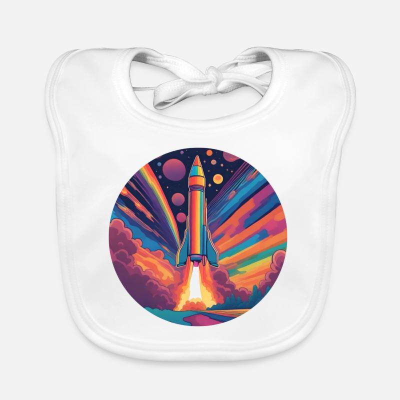 Cosmic Cascade Baby Bio-Lätzchen