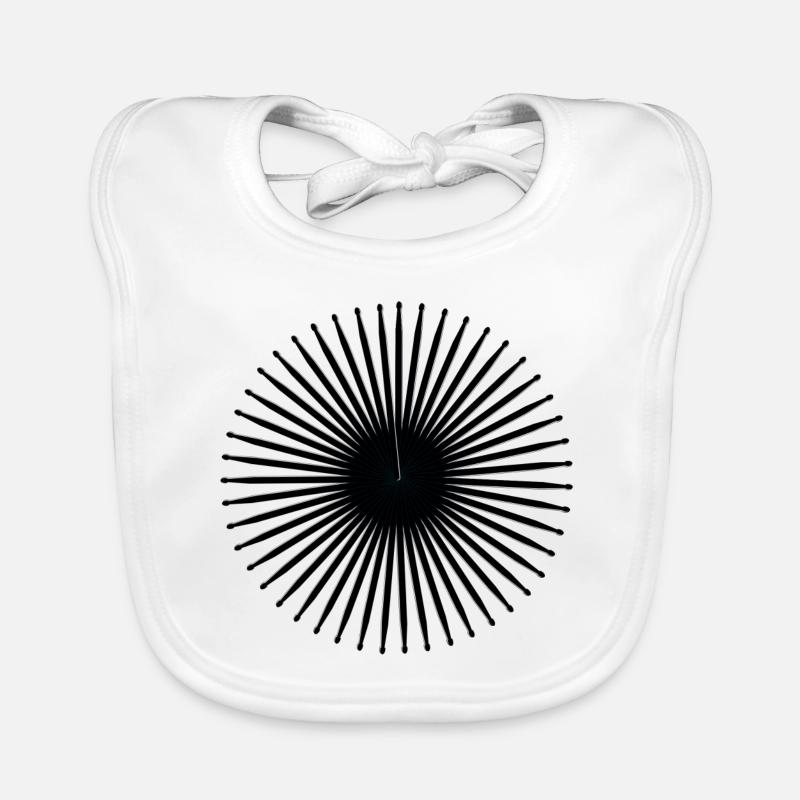 Drummer Drumstick Organic Baby Bibs
