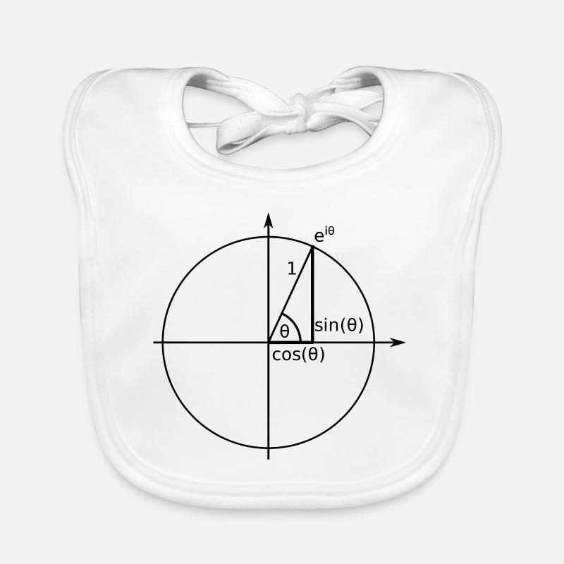 Unit circle Euler Organic Baby Bibs