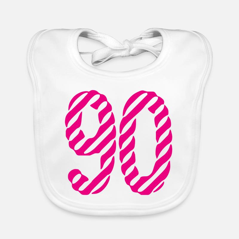 90. 90 YEARS. 90TH ANNIVERSARY. 90TH ANNIVERSARY. Organic Baby Bibs
