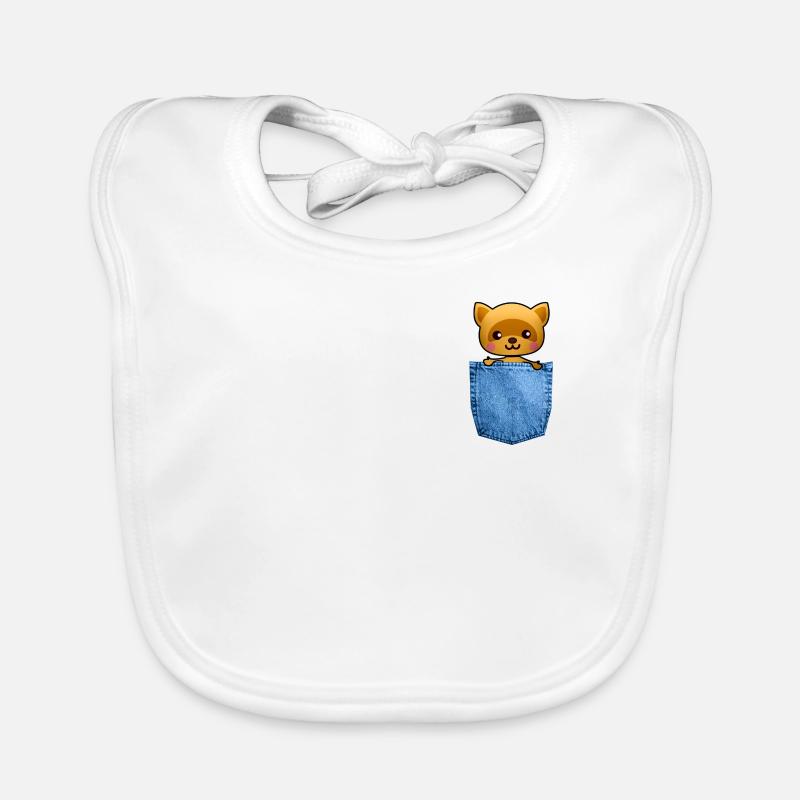 Fuchs in Tasche Baby Bio-Lätzchen