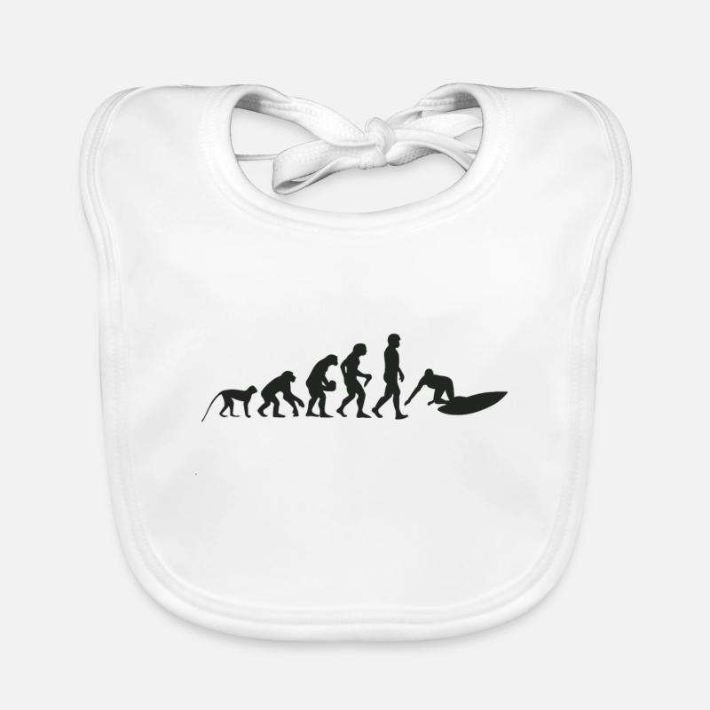 Surfen Evolution Baby Bio-Lätzchen