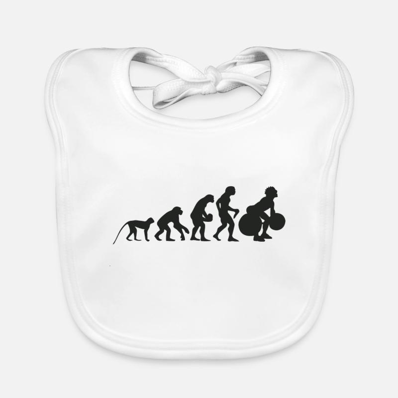 Evolution of weight lifting Organic Baby Bibs
