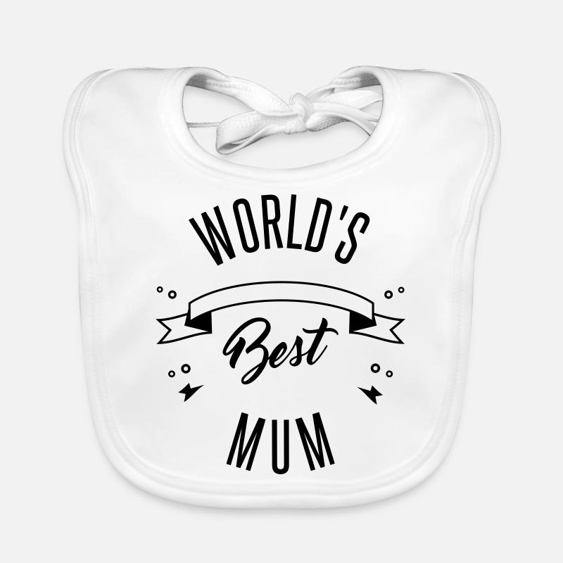 WORLD'S BEST MUM Bavoir bio Bébé