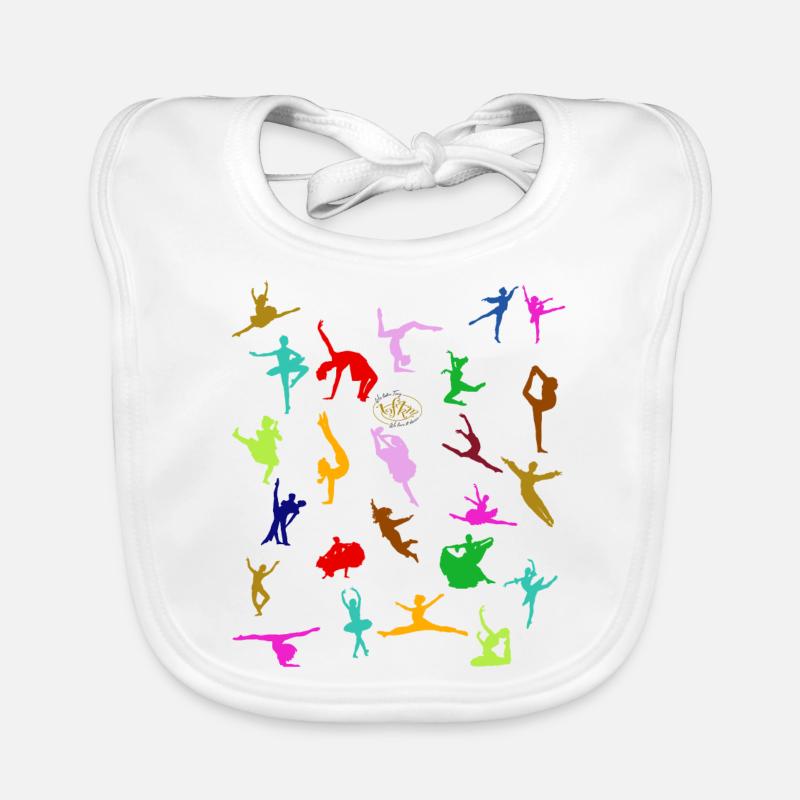 COLOURFUL SILHOUETTES - Bavoir bio Bébé - blanc