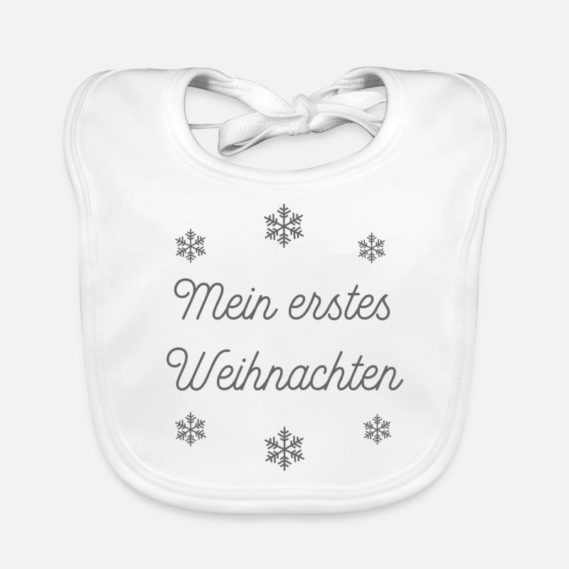 My first Christmas Organic Baby Bibs
