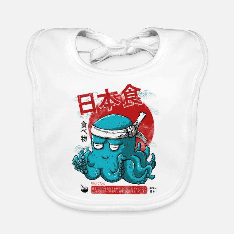 Japanese Octopus Bavoir bio Bébé