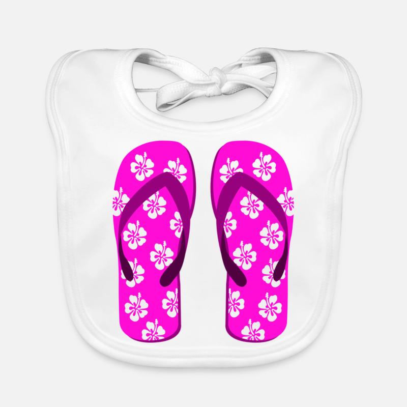 flip flops Organic Baby Bibs