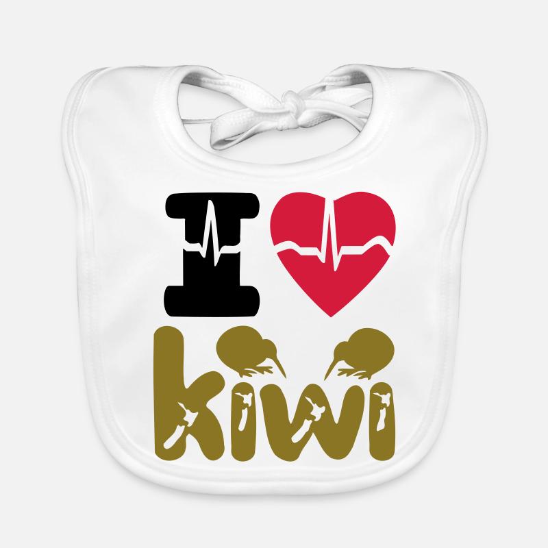 ICH LIEBE KIWI Baby Bio-Lätzchen