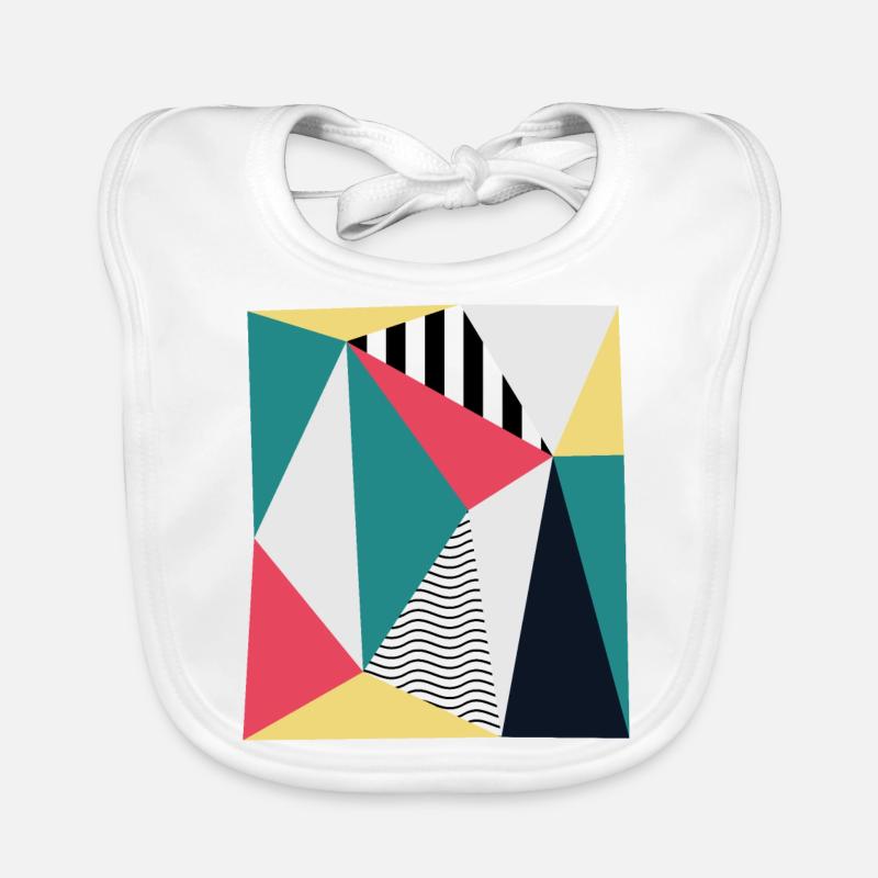 Triangles Organic Baby Bibs