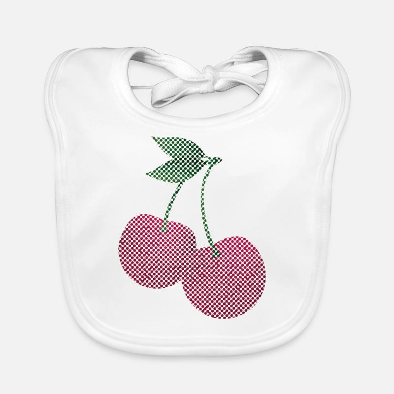 Sweet cherry fruit strawberry gift cherry tree Organic Baby Bibs