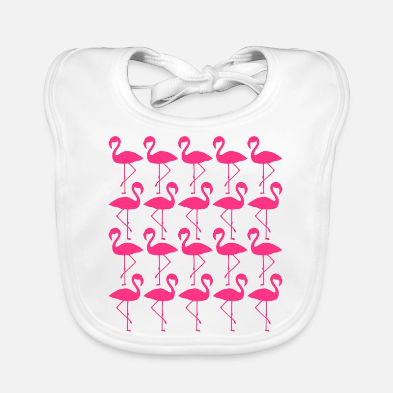 cool many team pattern row silhouette outline fla Organic Baby Bibs
