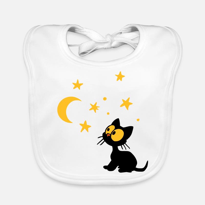 Kitten Sternen Baby Bio-Lätzchen