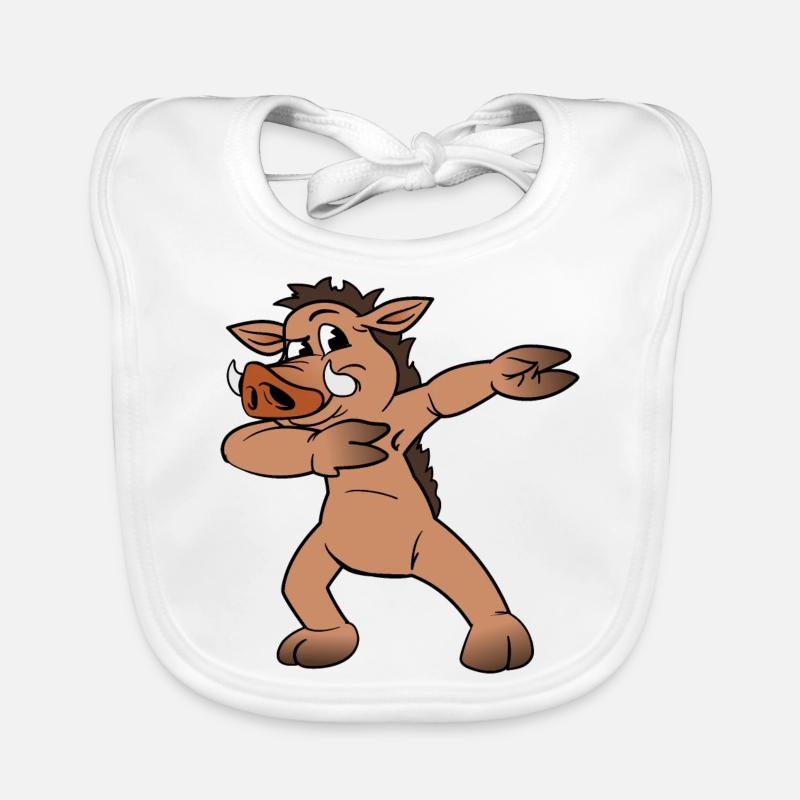 Dabbing Dab Warthog Organic Baby Bibs