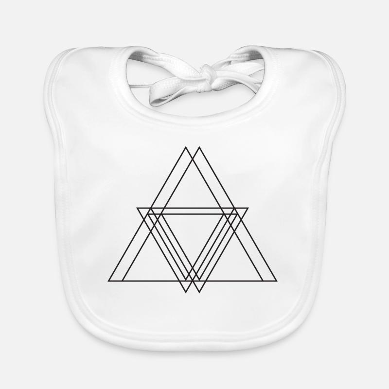 Formes triangle cadeau Bavoir bio Bébé