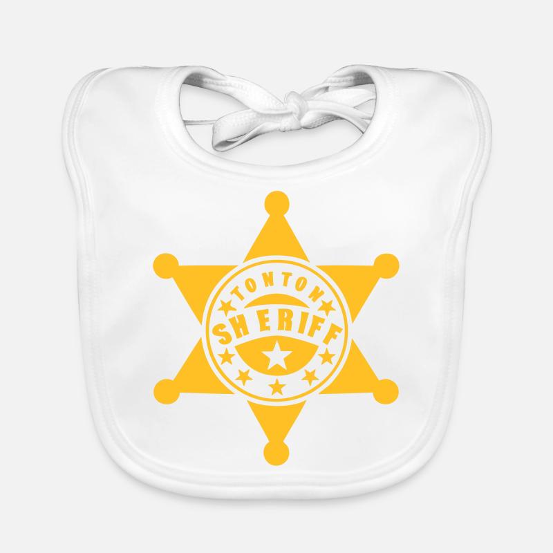 Uncle Sheriff Stern 1 Baby Bio-Lätzchen