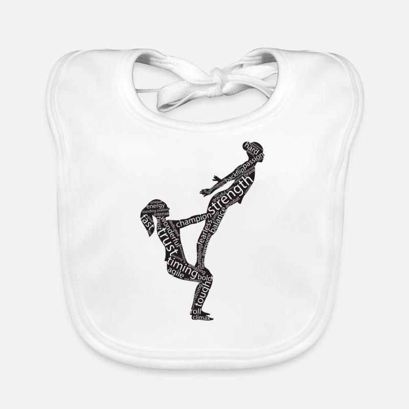 Acrobatics gymnastics Organic Baby Bibs