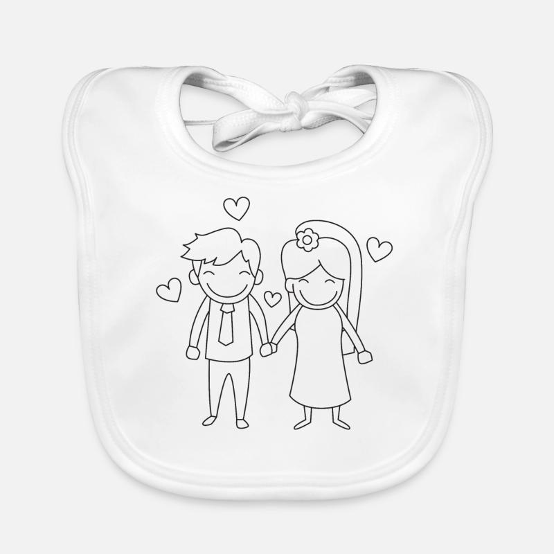 Hochzeit Baby Bio-Lätzchen