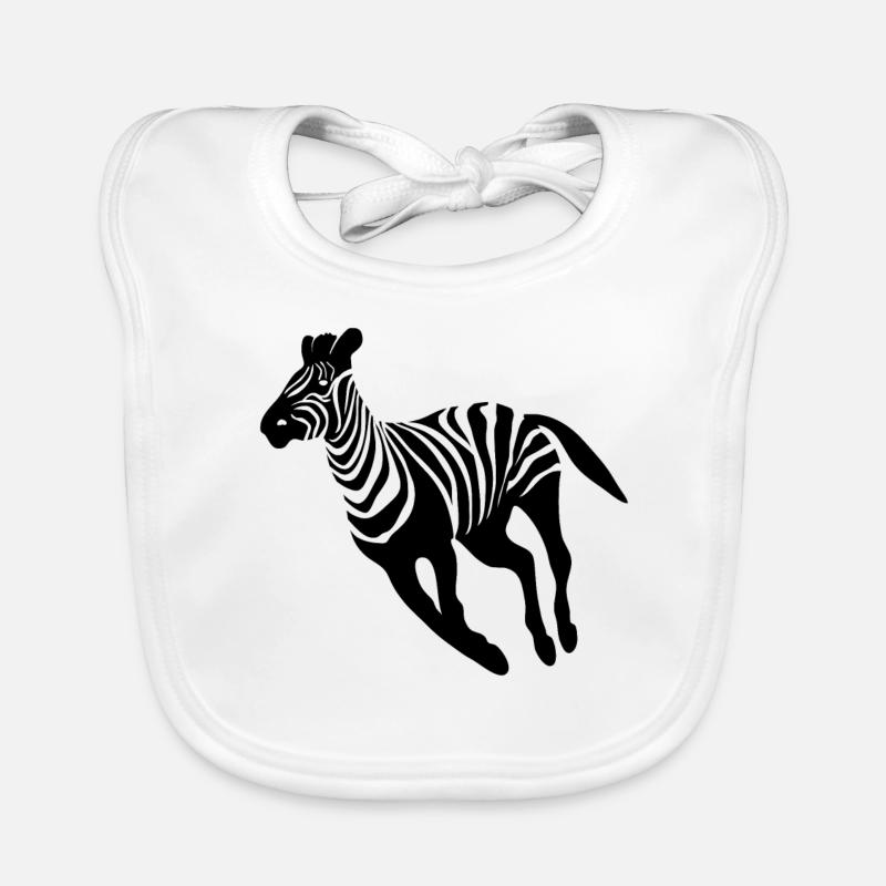 Zebra Bavoir bio Bébé