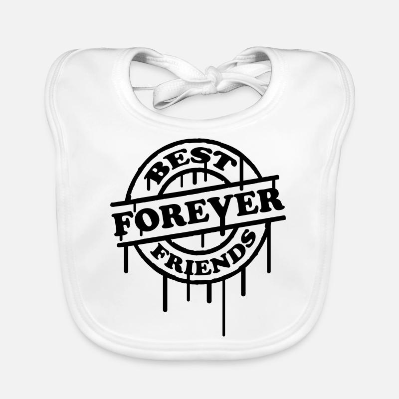 Best Friends Forever Stempel Graffiti Baby Bio-Lätzchen