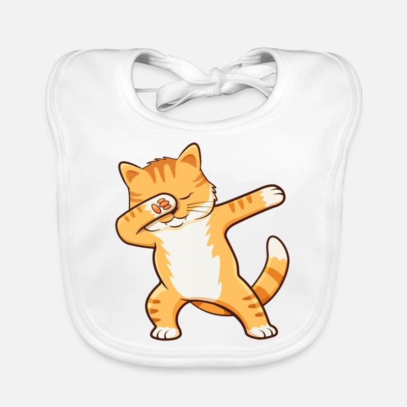 Dabbing Katze Dab Cat Geschenk Baby Bio-Lätzchen