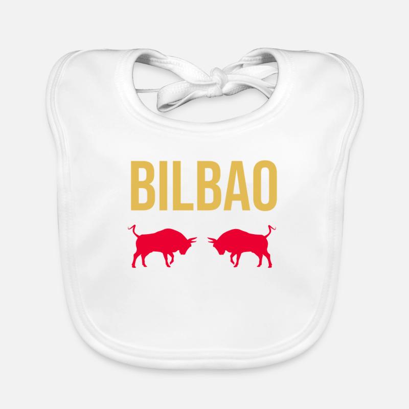 Bilbao Souvenir Geschenkidee Baskenland Stierkampf Baby Bio-Lätzchen