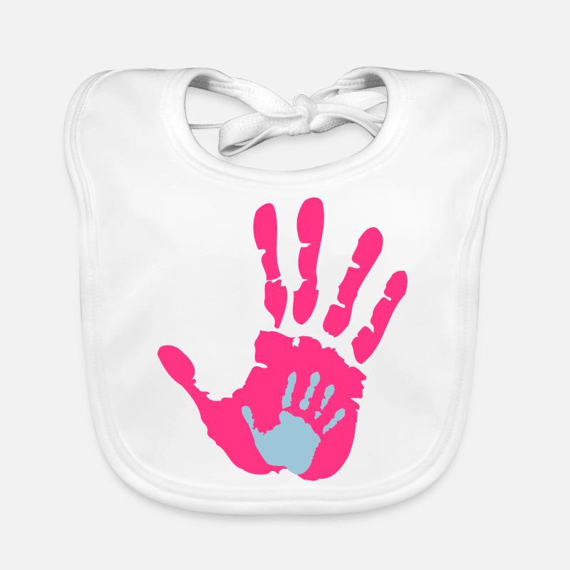Bébé dans main - grossesse - bébé - enfant Bavoir bio Bébé
