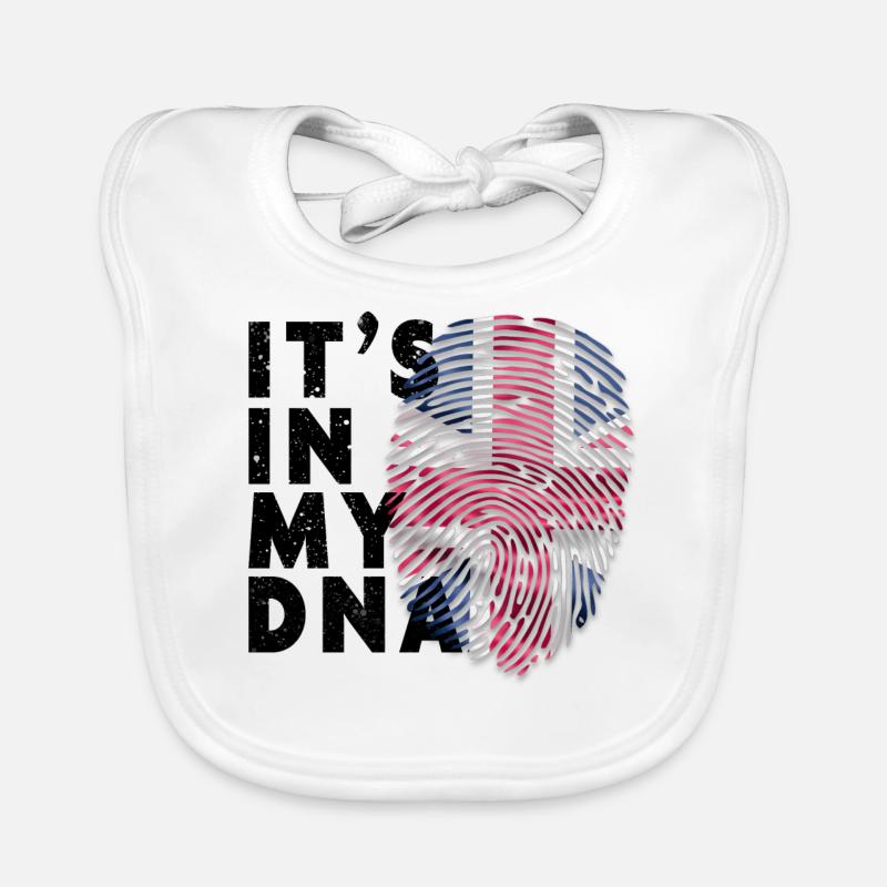 It's In My Dna England Organic Baby Bibs