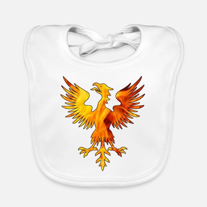phenix en feu Bavoir bio Bébé