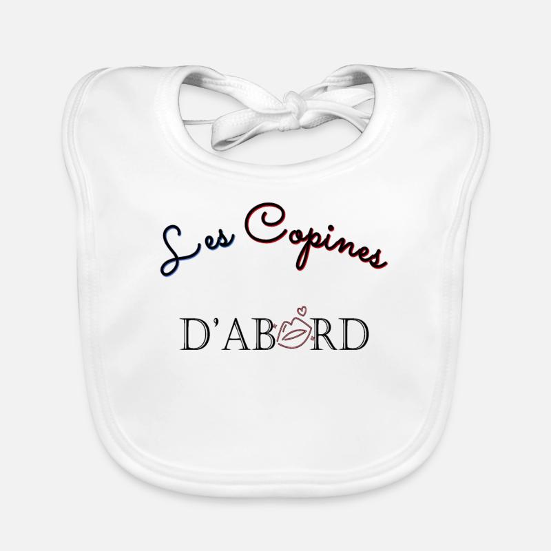 Les copines d'abord ! Bavoir bio Bébé
