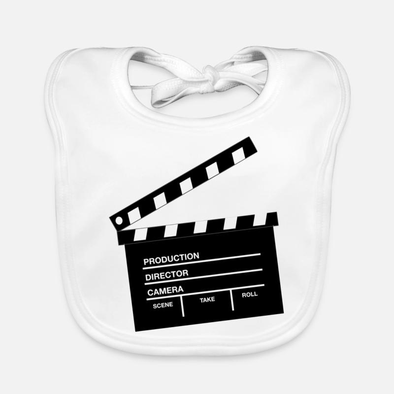 clap de cinema Bavoir bio Bébé