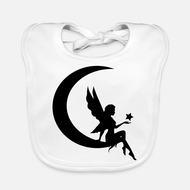 Étoile de lune féerique Bavoir bio Bébé