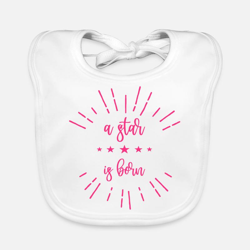 a star is born (versch. Couleurs) Bavoir bio Bébé