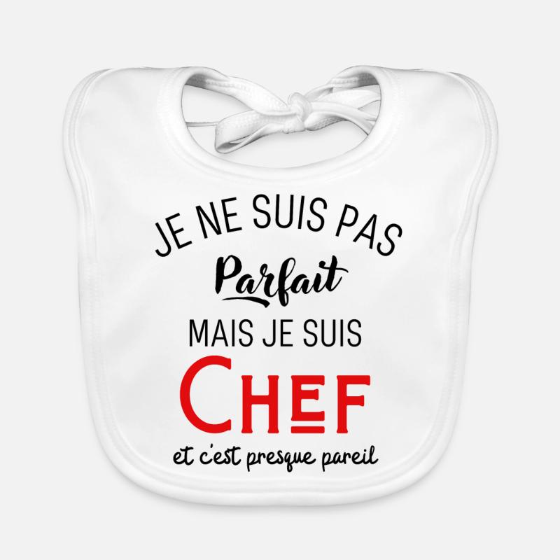 Pas parfait mais chef Bavoir bio Bébé