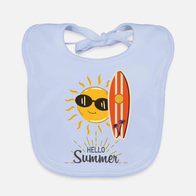 Hello Summer Organic Baby Bibs