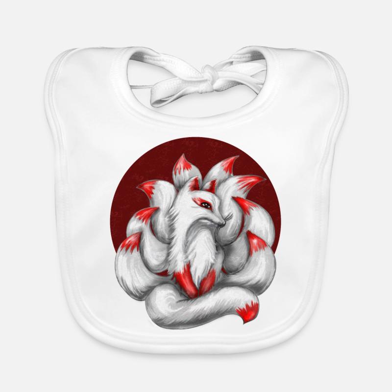 Nine-tailed fox Organic Baby Bibs