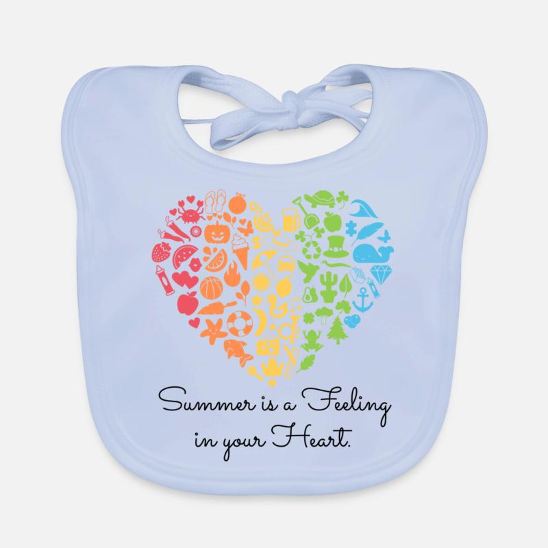 Buzzer feeling - black text Organic Baby Bibs