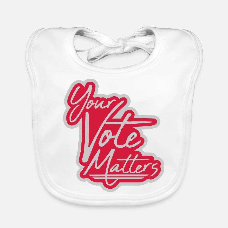 votre vote compte citation Bavoir bio Bébé