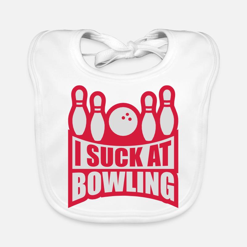 I suck at bowling Baby Bio-Lätzchen