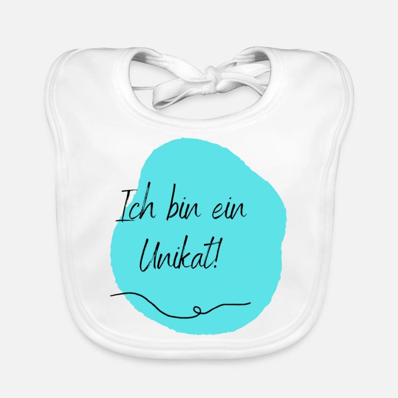 Ich bin ein Unikat! Baby Bio-Lätzchen