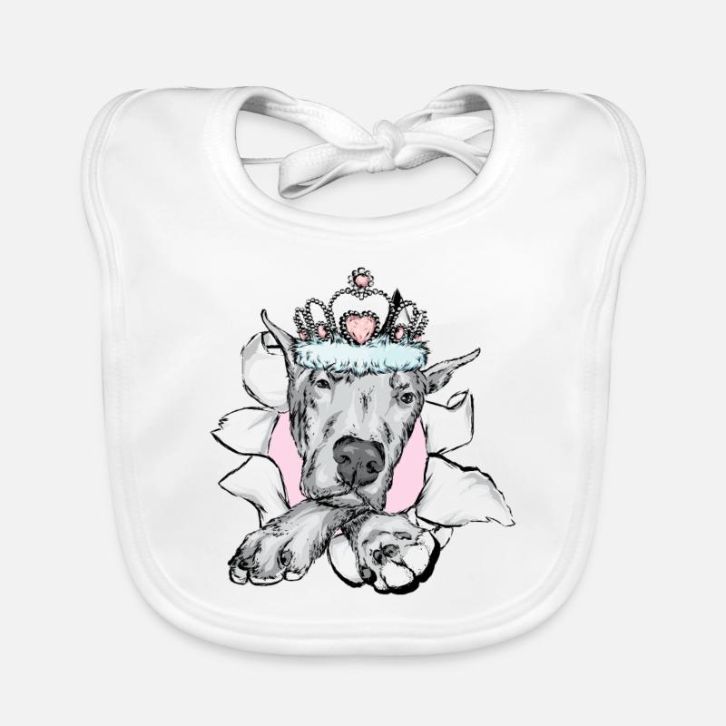 Great Dane, German Mastiff, Great Dane Organic Baby Bibs